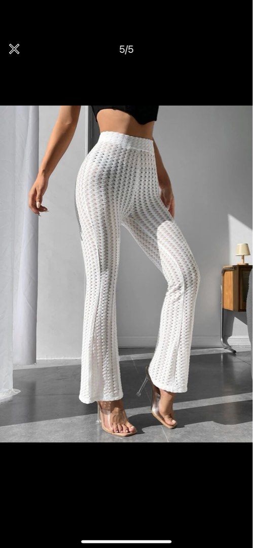 Hollow out flare pants for beach Women s Fashion Bottoms Other
