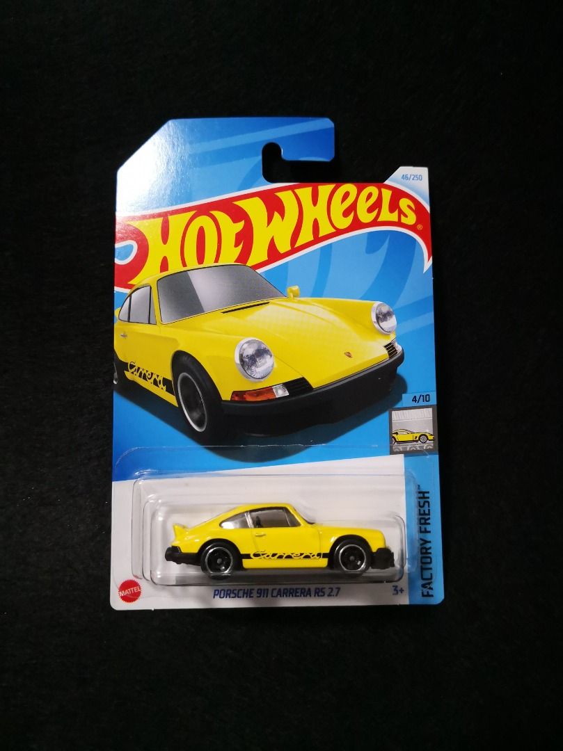 Hot Wheels Porsche 911 Carrera RS 2.7 Yellow 2024 Hobbies Toys