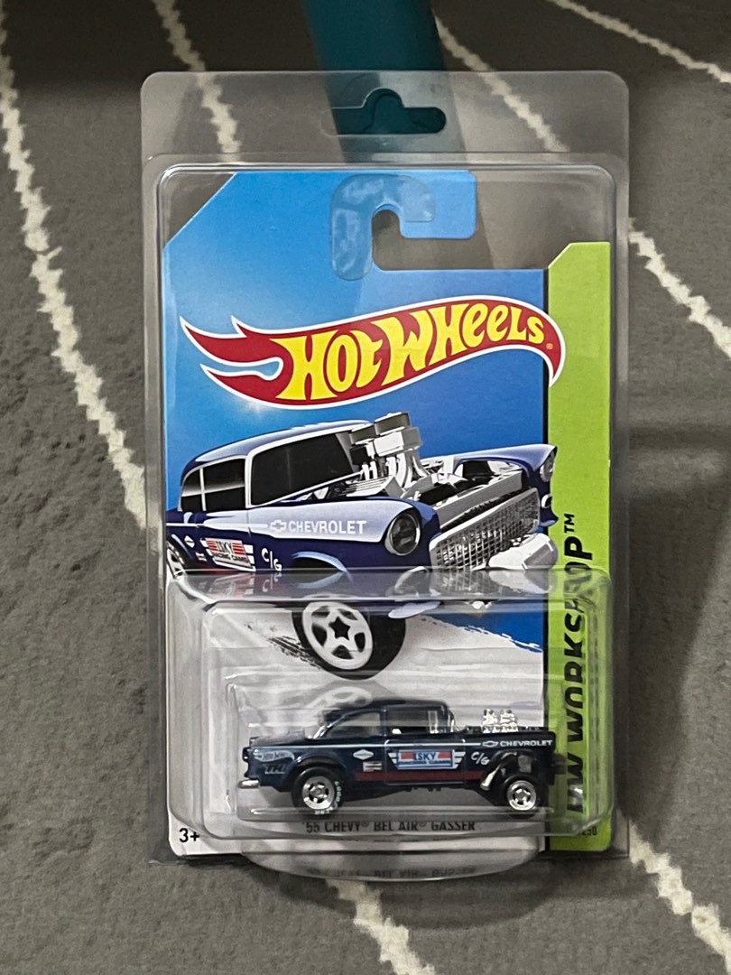 Hot Wheels Super Treasure Hunt STH 55 Chevy Bel Air Gasser free protector