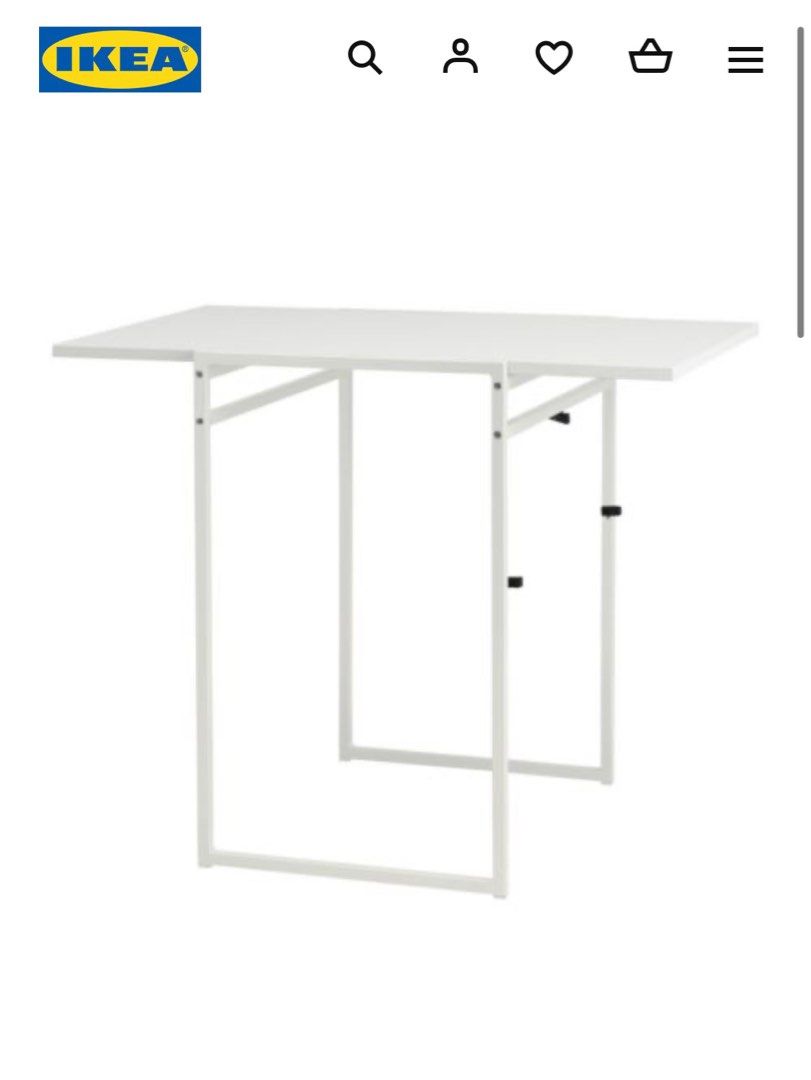 Ikea Folding Table, 傢俬＆家居, 傢俬, 桌子 Carousell