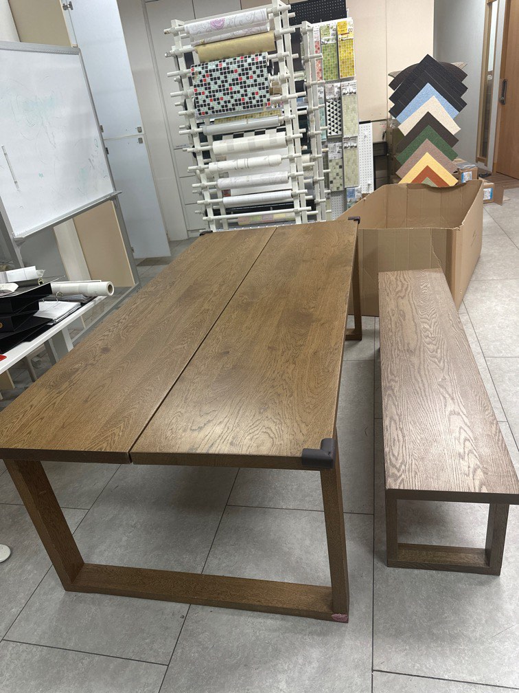 IKEA table & bench, Furniture & Home Living, Furniture, Tables & Sets