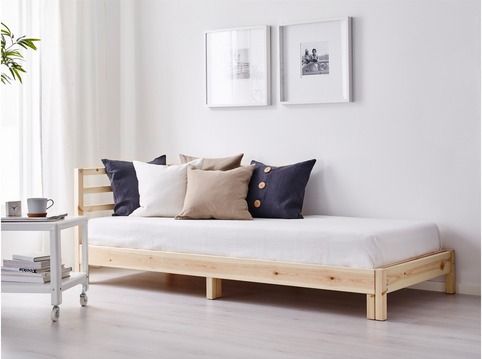 IKEA TARVA daybed sofa bed single double extendable bed with 2 mattresses