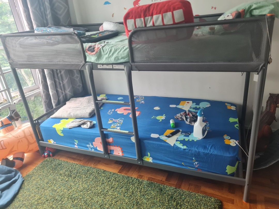 Ikea Tuffing kids bunk bed, Babies & Kids, Baby Nursery & Kids