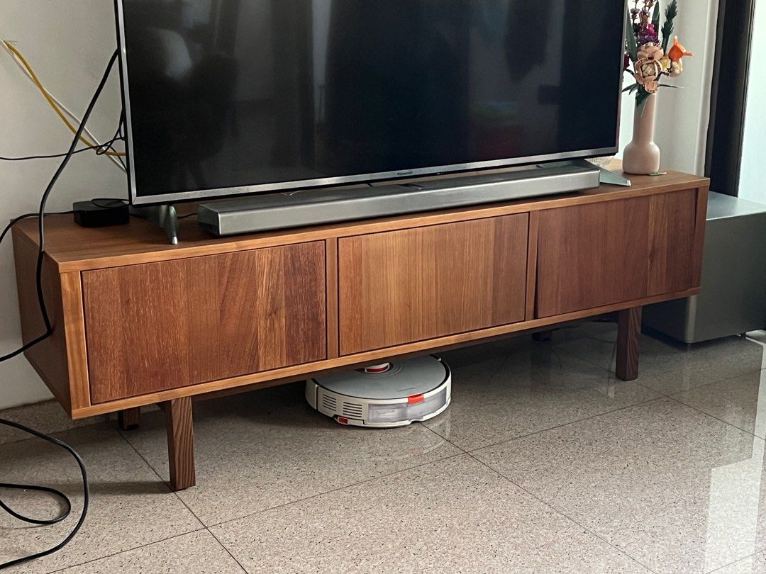 IKEA walnut tv console