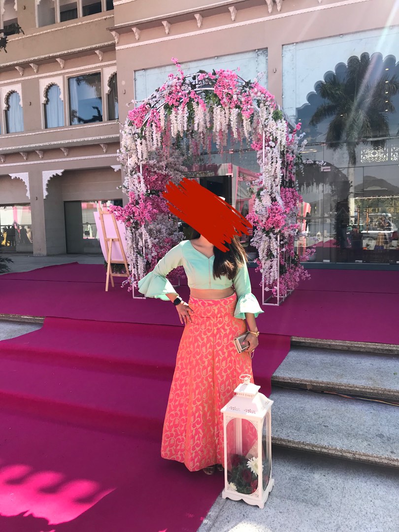 Indian ethnic skirt and top, Women's Fashion, Dresses & Sets