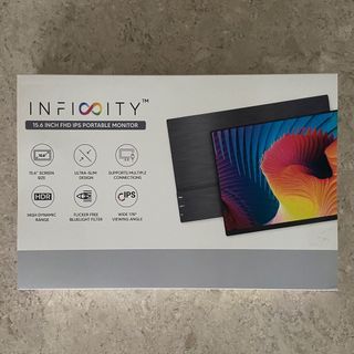 INFINITY 15.6” FHD QLED Portable Monitor| Type-C/HDMI Display | Dual Speakers