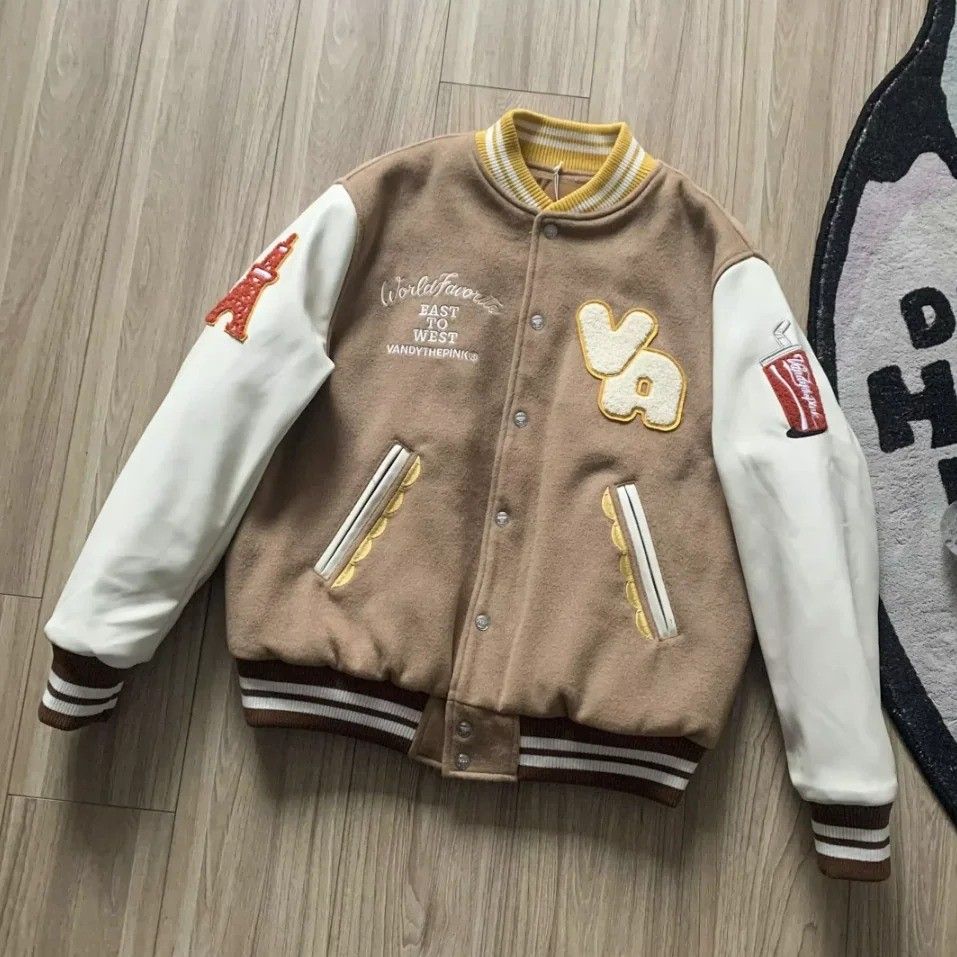 Vandy The Pink Burger Varsity Jacket, Men's Fashion, Coats, Jackets and  Outerwear on Carousell