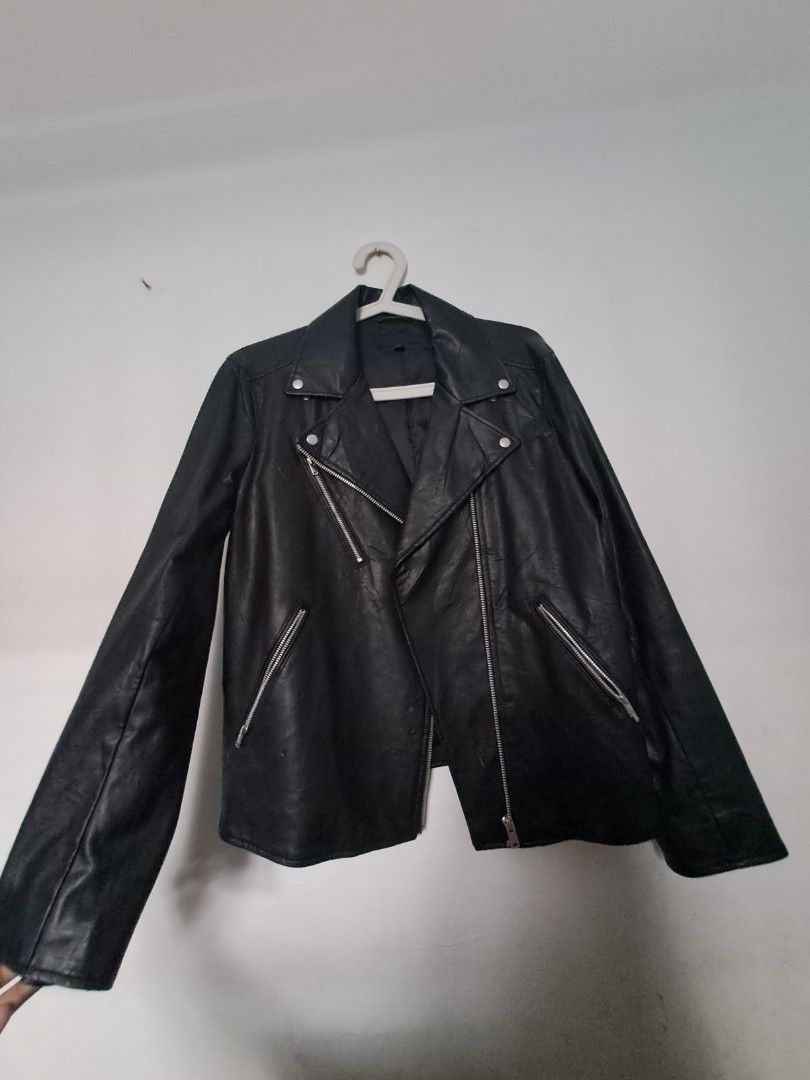 Jaket kulit uniqlo store