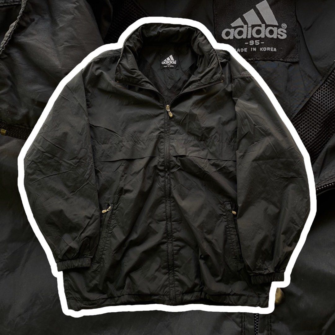 Jaket parasut sport adidas big logo