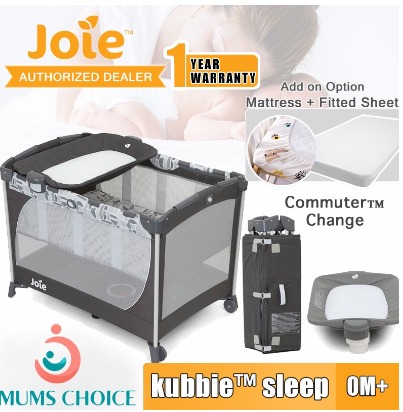 Joie commuter change travel cot mattress size clearance