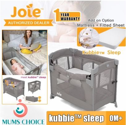 Joie kubbie sleep discount bedside travel cot