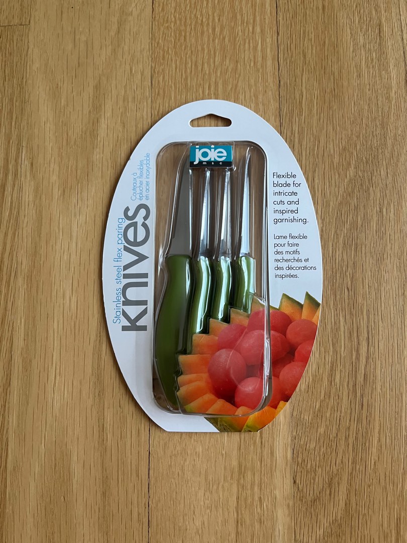 Joie stainless steel flex pairing knives, Furniture & Home Living
