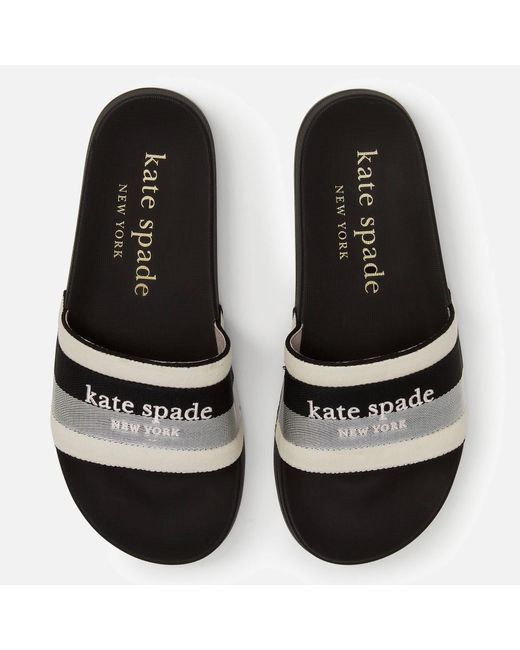 Kate spade sale black slides