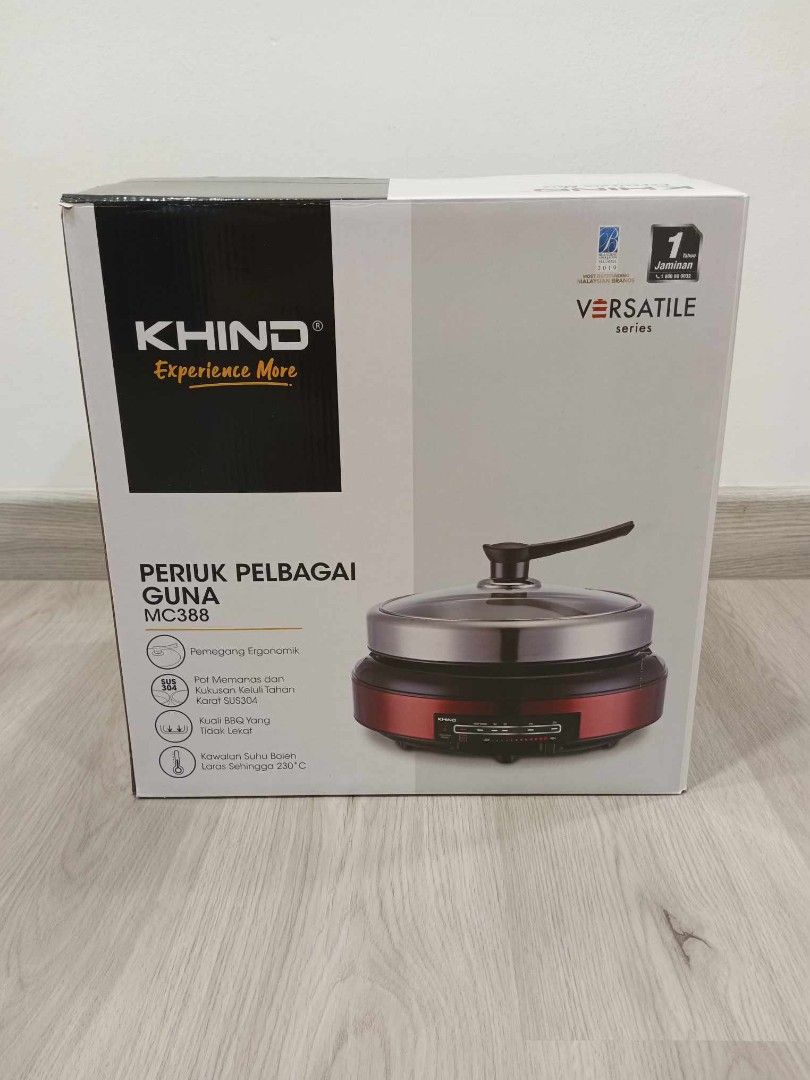 KHIND 8 IN 1 MULTI COOKER MC388, Furniture & Home Living, Kitchenware