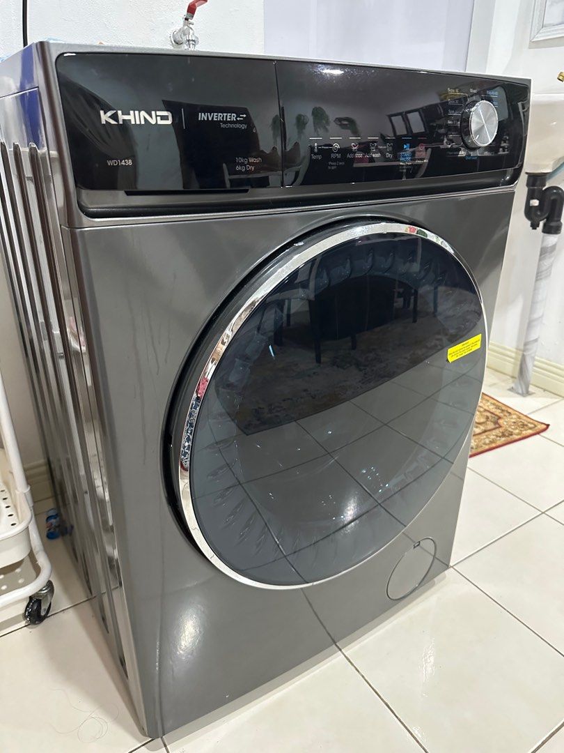 Khind wash dryer (monthly), TV & Home Appliances, Washing Machines and