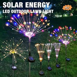 LED Solar Powered Lights Ourdoor Garden Lawn Landscape Lamp Holiday Colorful Lights