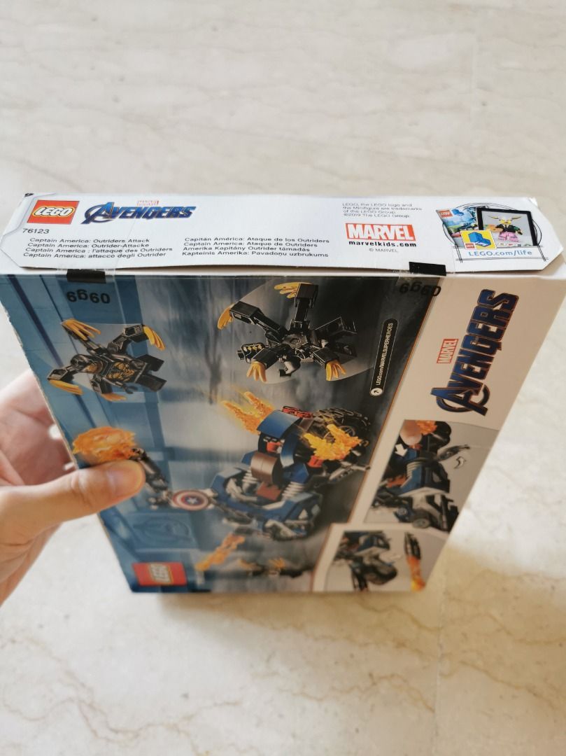Lego capitan america ataque de los outriders best sale
