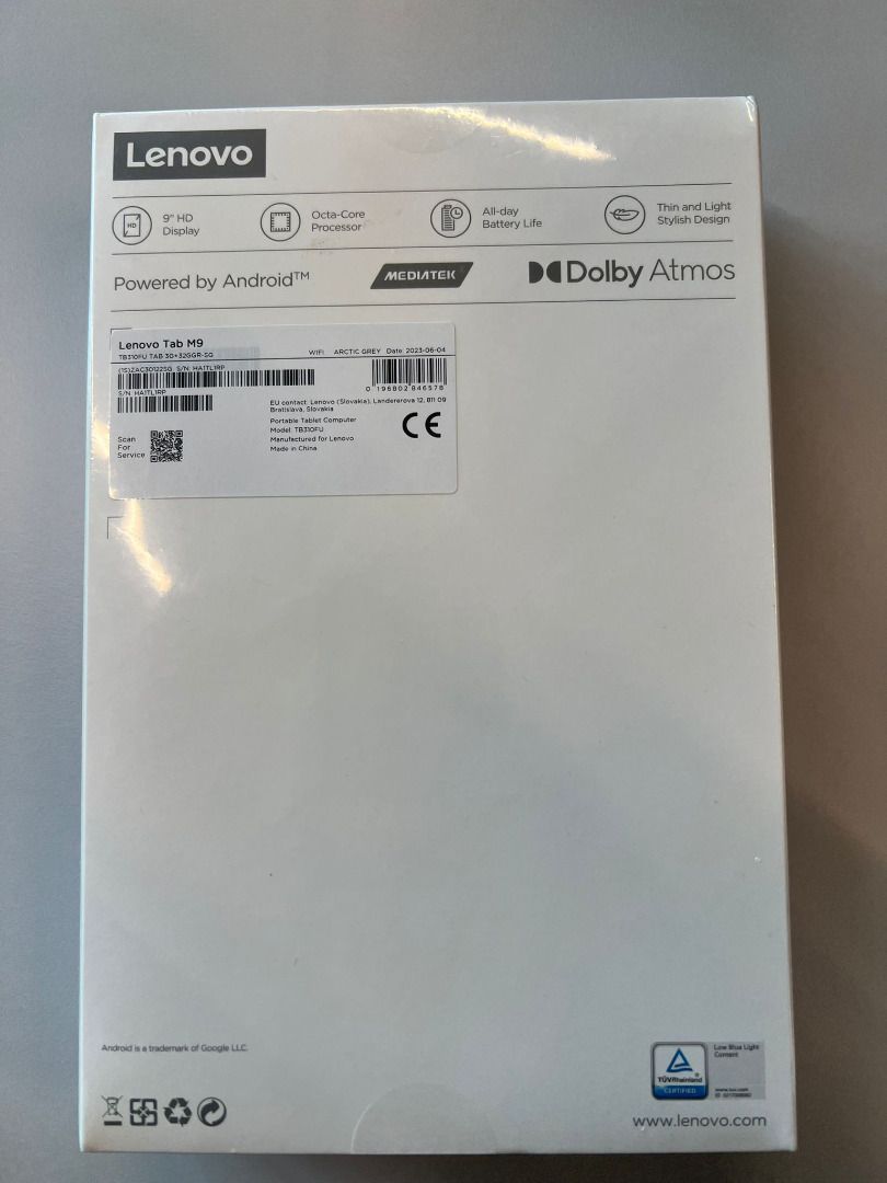 Lenovo 9 Tab M9 Tablet (Wi-Fi Only, Arctic Gray)