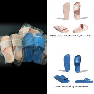 LIMITED PROMOTION!! (RP $40) ADIDAS ADILETTE AQUA SLIDES / Slippers / BLUE / PINK / US12, US 9, US 8, US7, US5
