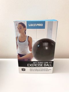 LIVEPRO Anti-Burst Core-Fit Exercise Ball with Pump