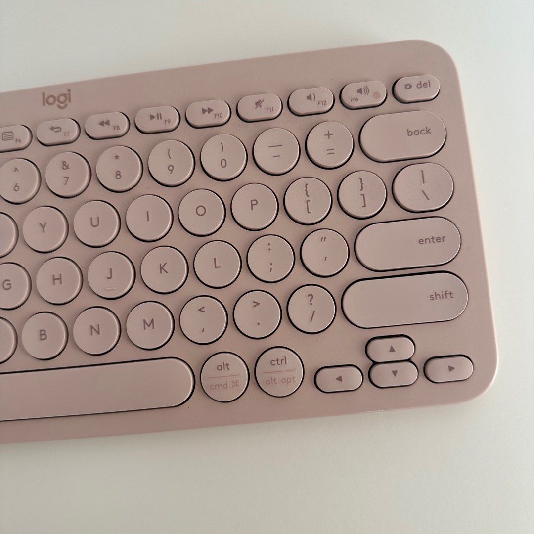 Pink Logitech Keyvoard Logitech K380 Multi-device Keyboard Pink, Computers & Tech, Parts ...