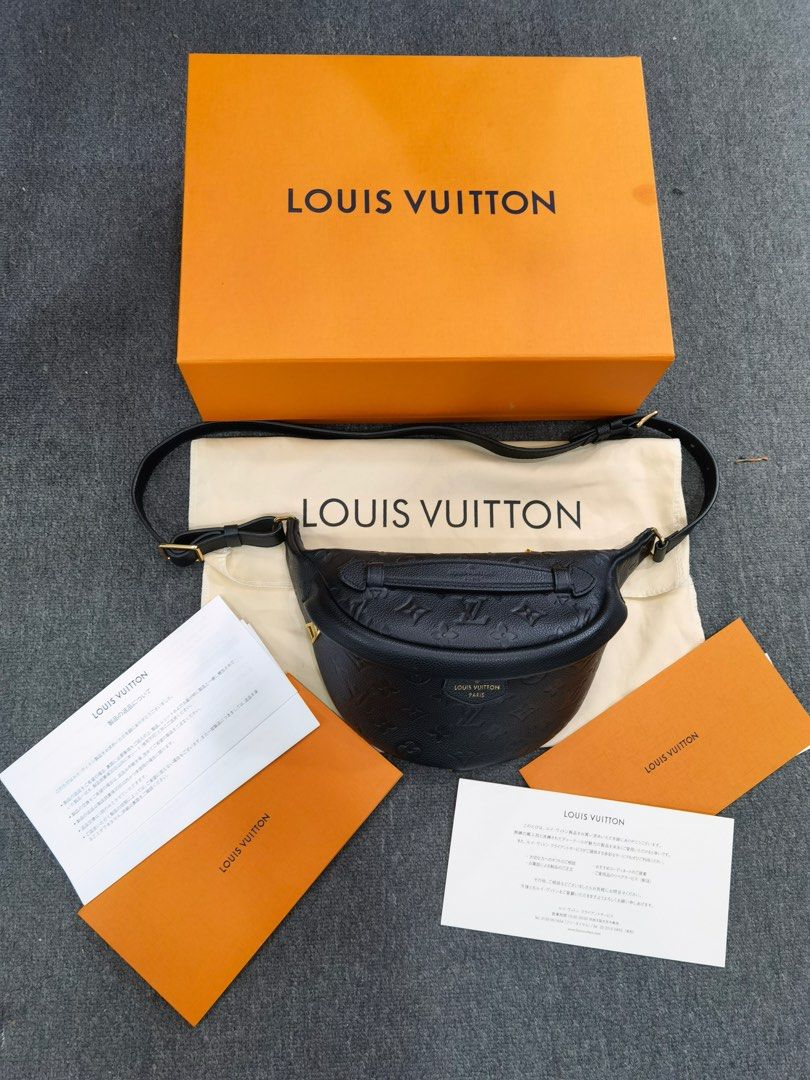 LOUIS VUITTON Monogram Empreinte BumBag Body Bag Leather Noir