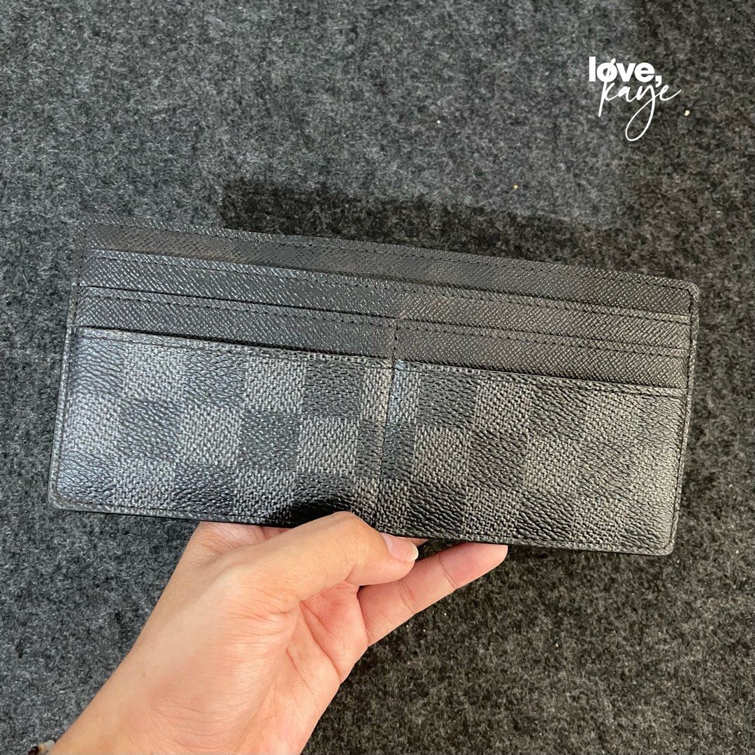 Louis Vuitton Men's Long Wallet in Damier Graphite Canvas, Luxury, Bags &  Wallets on Carousell