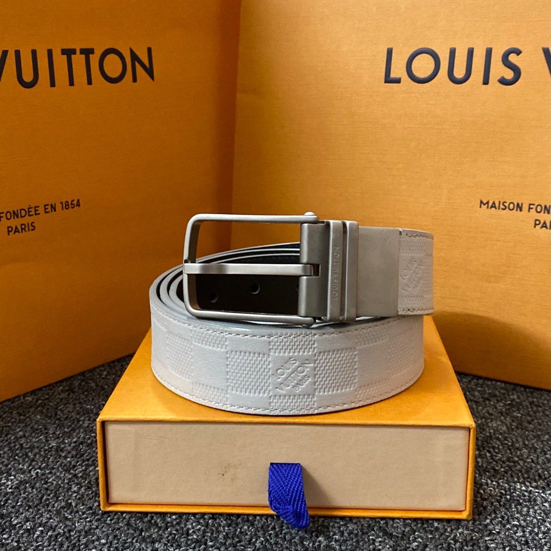 Louis Vuitton, Accessories, Louis Vuitton White Damier Belt