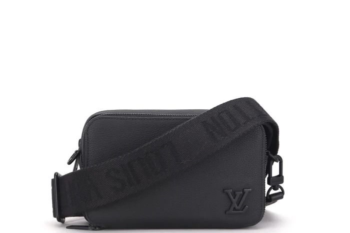 LOUIS VUITTON Louis Vuitton Alpha Wearable Leather Shoulder Bag M59161  Black Men's