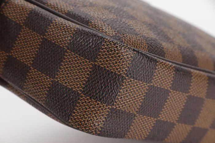 louis vuitton n41663 kasai clutch (tr1122) damier ebene canvas, no