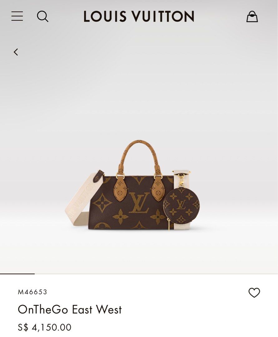 LV ON THE GO TOTE EAST WEST, 預購- Carousell