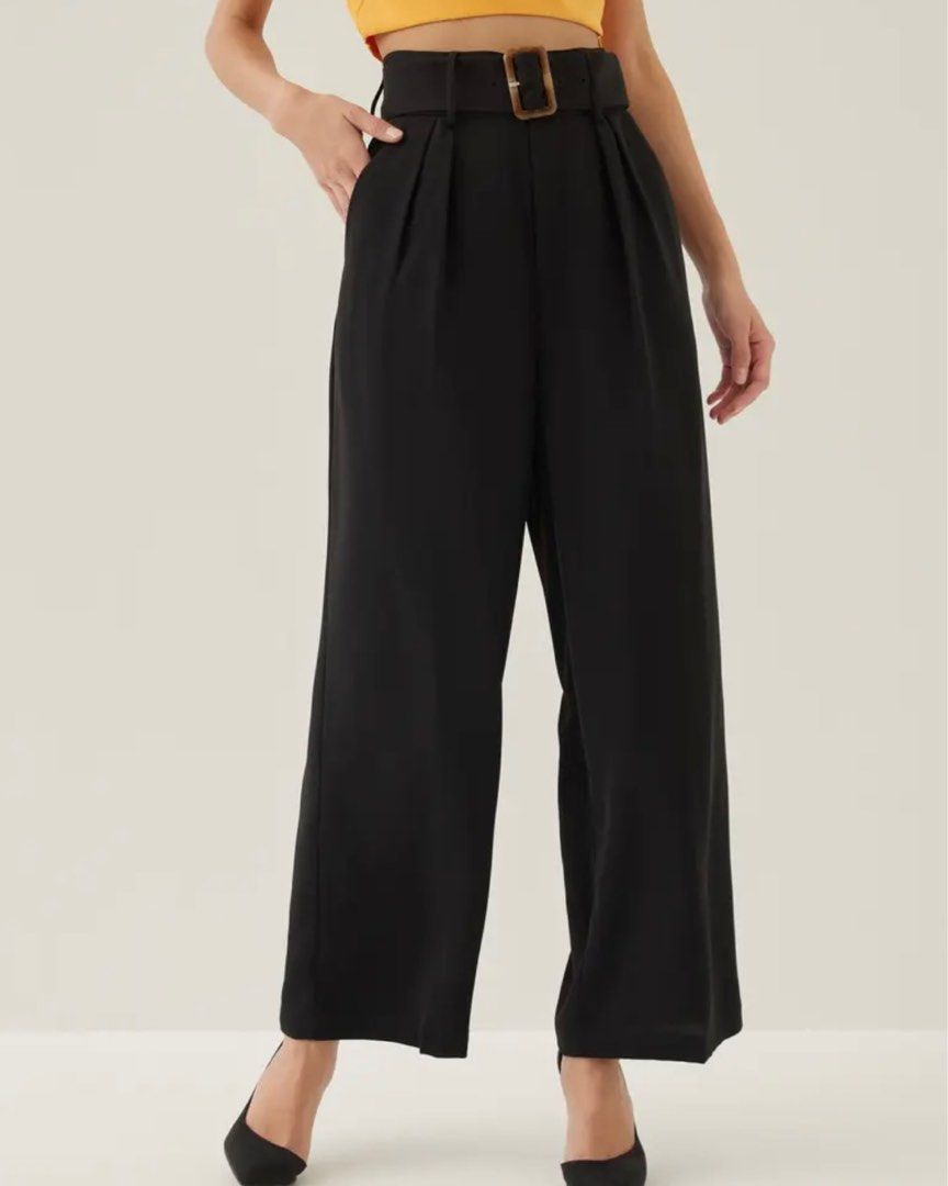 Buy Leilani Belted Straight Leg Pants @ Love, Bonito Singapore, Shop  Women's Fashion Online