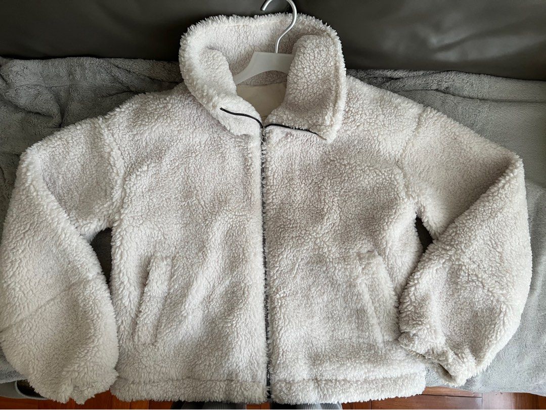 Lululemon textured fleece reversible jacket, 女裝, 外套及戶外衣服