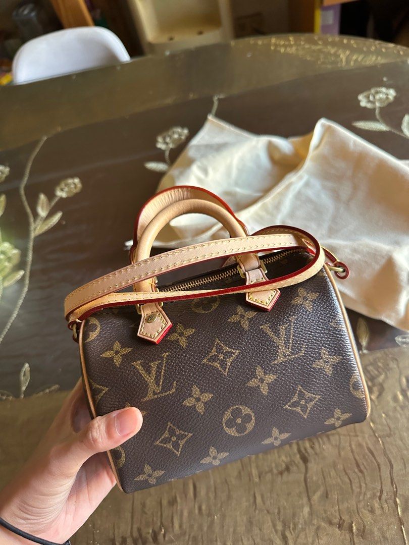 LV Nano Speedy with free organizer, Luxury, Bags & Wallets on Carousell