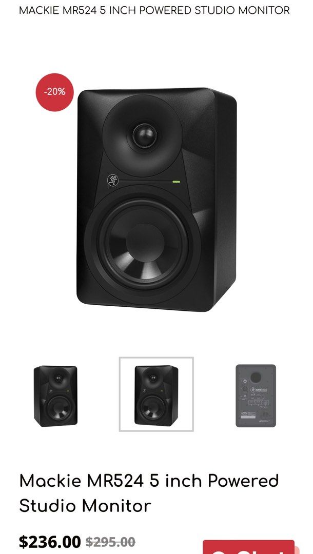 Mackie mr524 pair discount