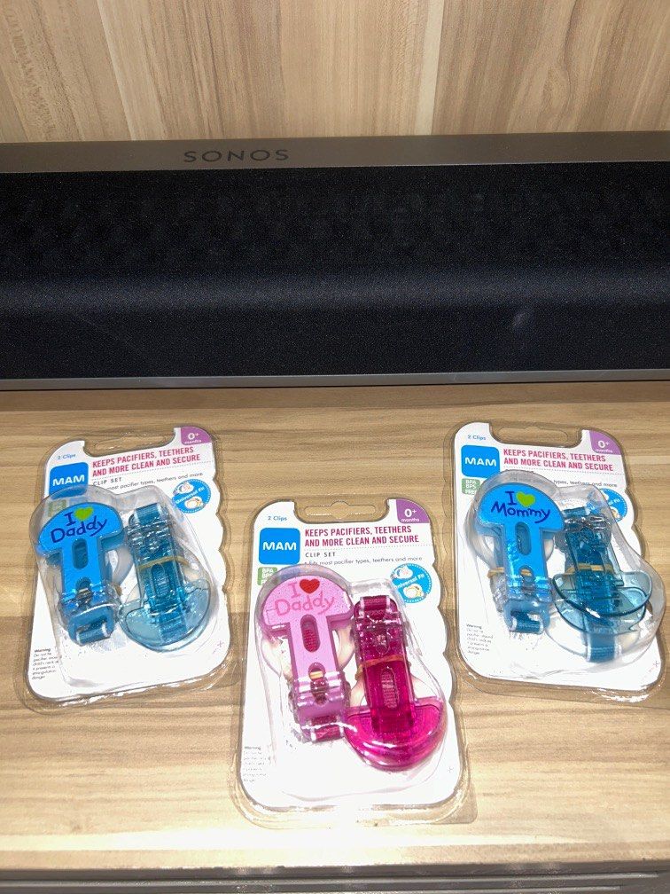 MAM pacifier clip x2 Babies Kids Nursing Feeding Soothers