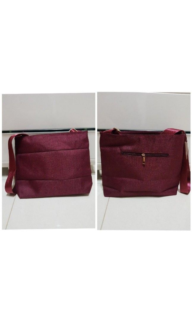Maroon sling hotsell bag