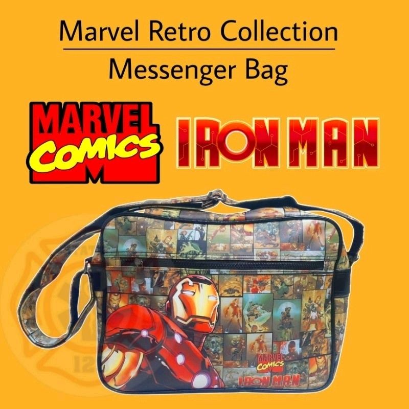 Messenger Bag Marvel Retro Collection (Category: Sling Bags) located in Quezon City. Submitted by artegiftshop (Listing ID 1256906522, Image 2). Description: Messenger Bag Marvel Retro Collection Description: Marvel Retro Collection Messenger Bag Feature: Adorned with an action-packed array of thrilling comic book covers, this Marvel Retro Collection Messenger Bag is a veritable feast for the eyes for Marvel fans. At approximately 14.6" wide, 10.