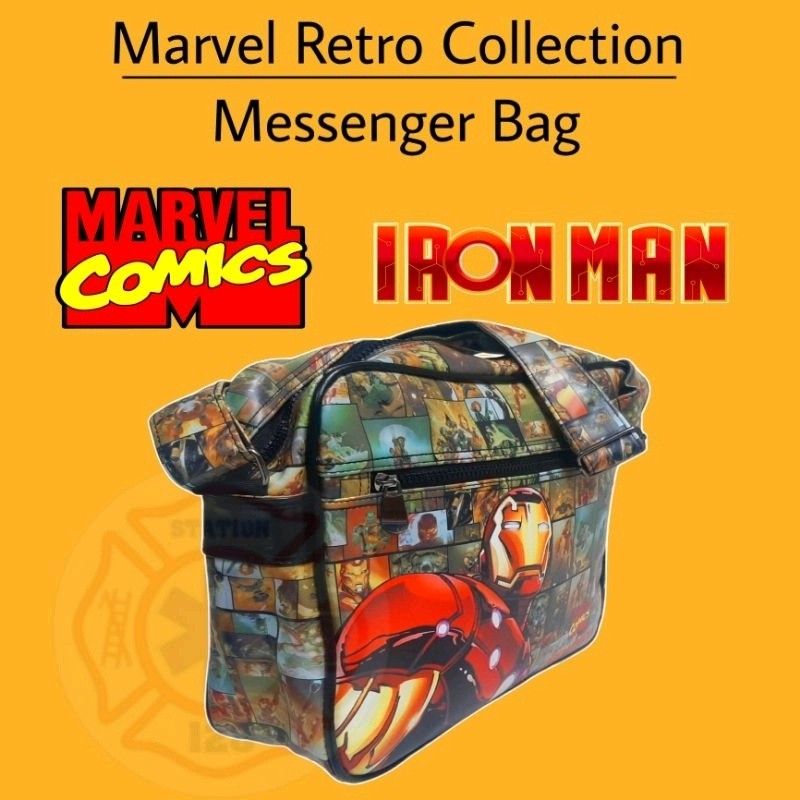 Messenger Bag Marvel Retro Collection (Category: Sling Bags) located in Quezon City. Submitted by artegiftshop (Listing ID 1256906522, Image 3). Description: Messenger Bag Marvel Retro Collection Description: Marvel Retro Collection Messenger Bag Feature: Adorned with an action-packed array of thrilling comic book covers, this Marvel Retro Collection Messenger Bag is a veritable feast for the eyes for Marvel fans. At approximately 14.6" wide, 10.