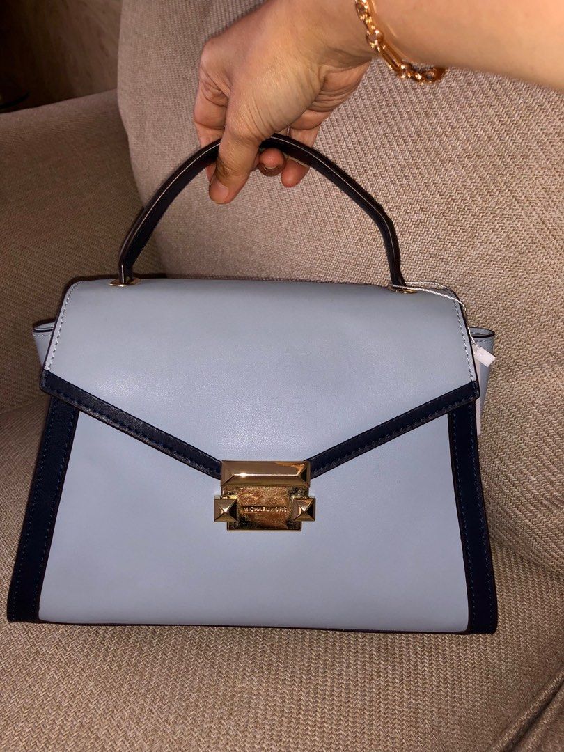 Michael kors whitney discount medium leather satchel
