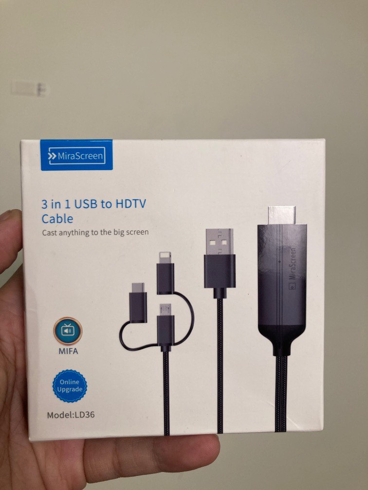 MiraScreen Cast iPhone, Android or Laptop to Large Screen, Computers