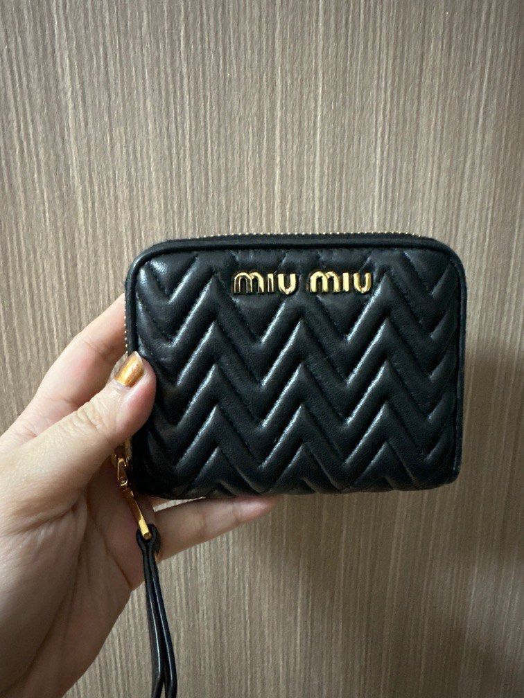 miu miu matelass short wallet Luxury Bags Wallets on Carousell