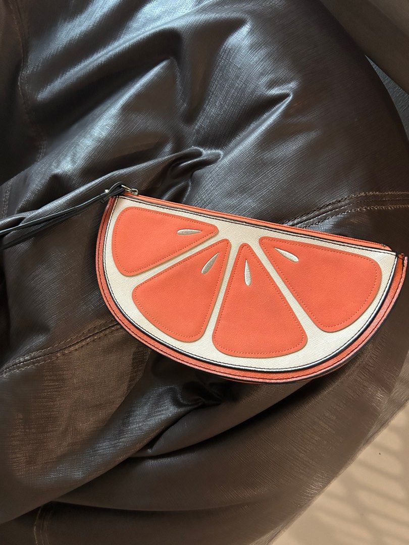 Orange clutch bag new look top