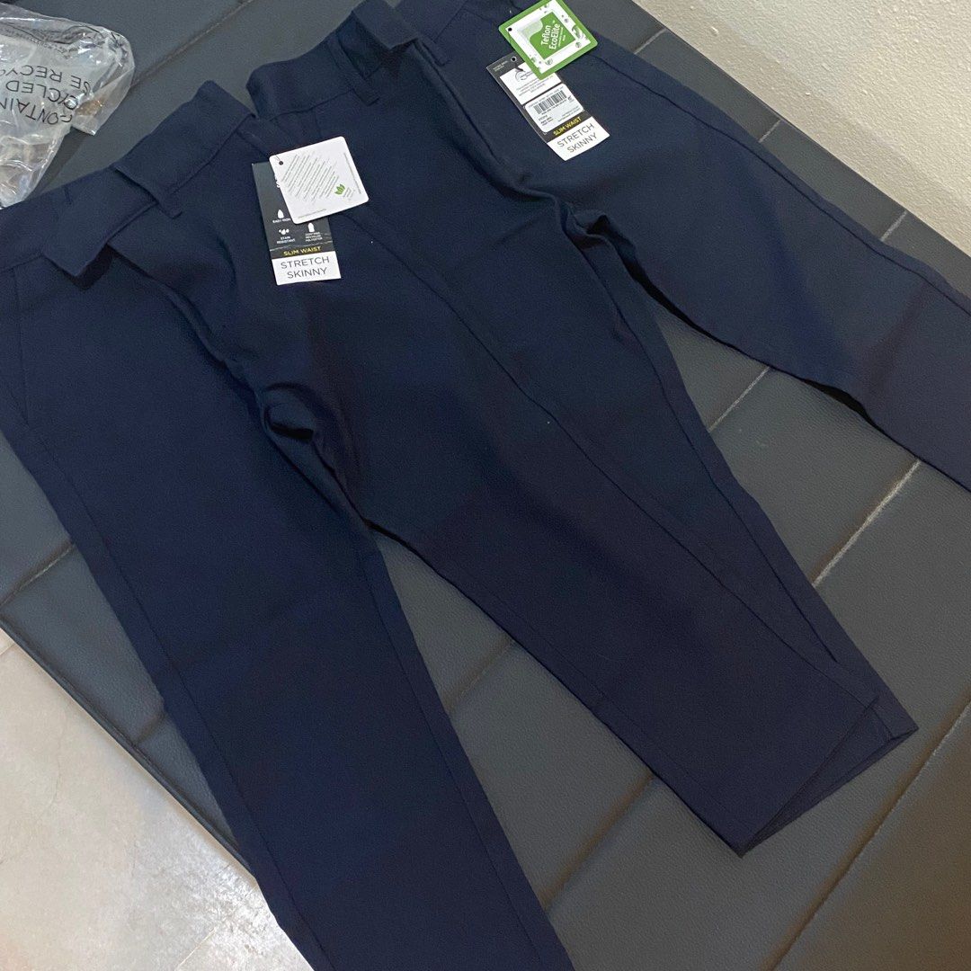 Buy Next Men Navy Blue Slim Fit Solid Formal Trousers - Trousers for Men  5569997 | Myntra