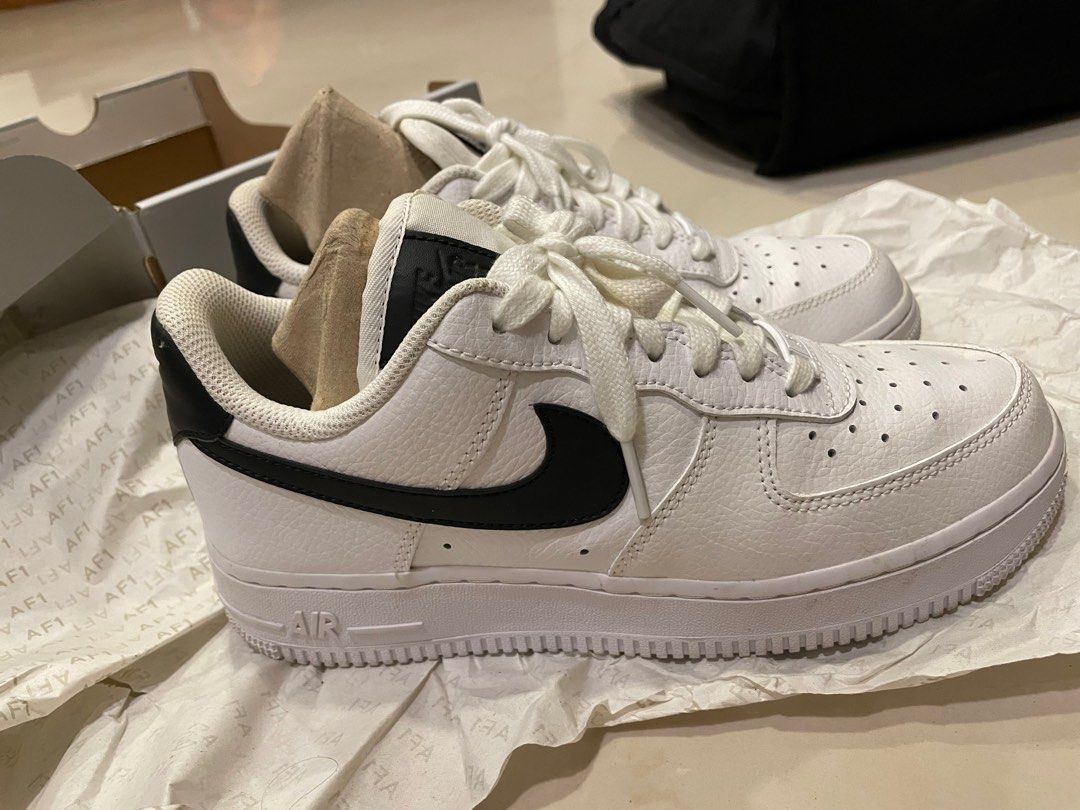 Nike air force one black tick best sale