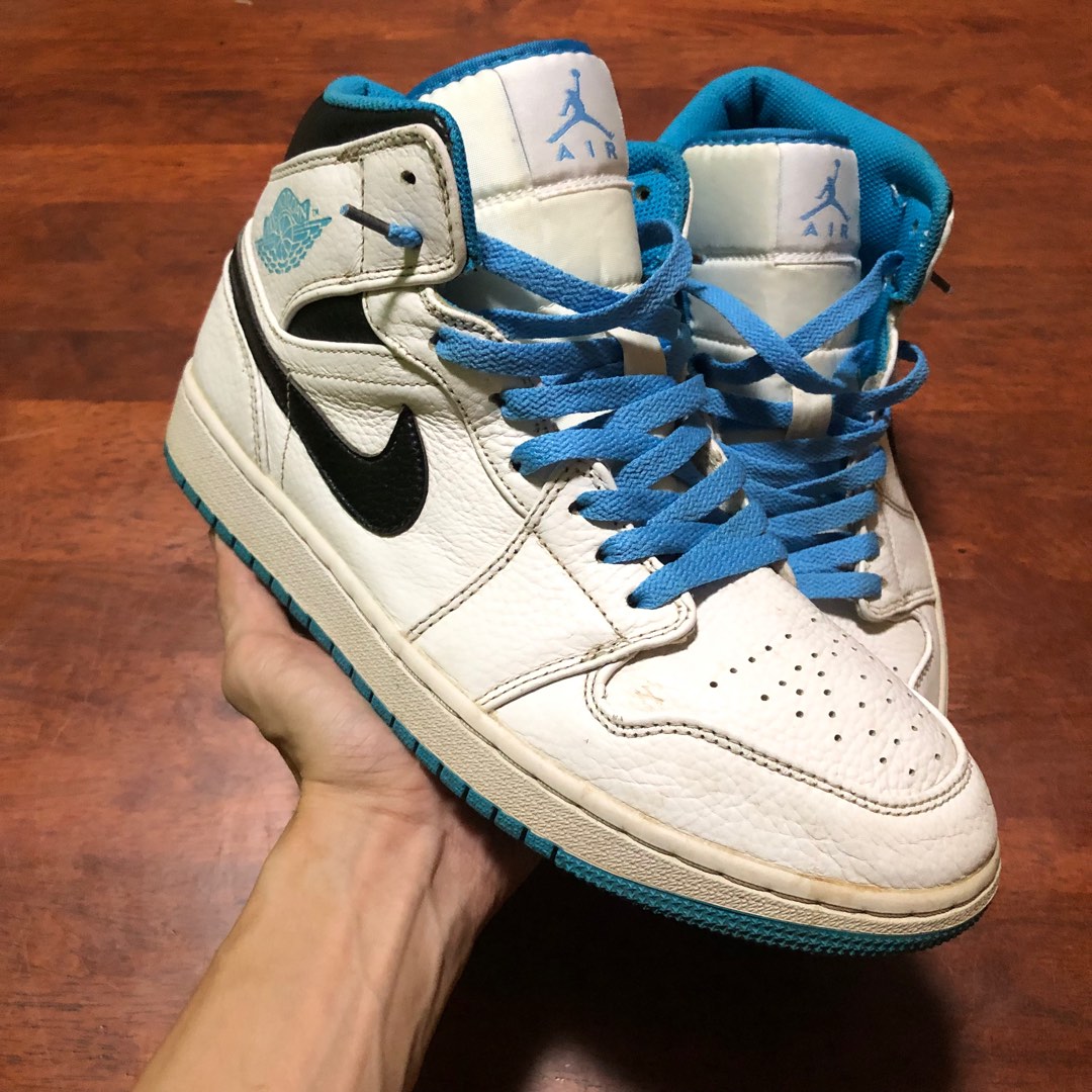 nike air jordan 1 mid laser blue