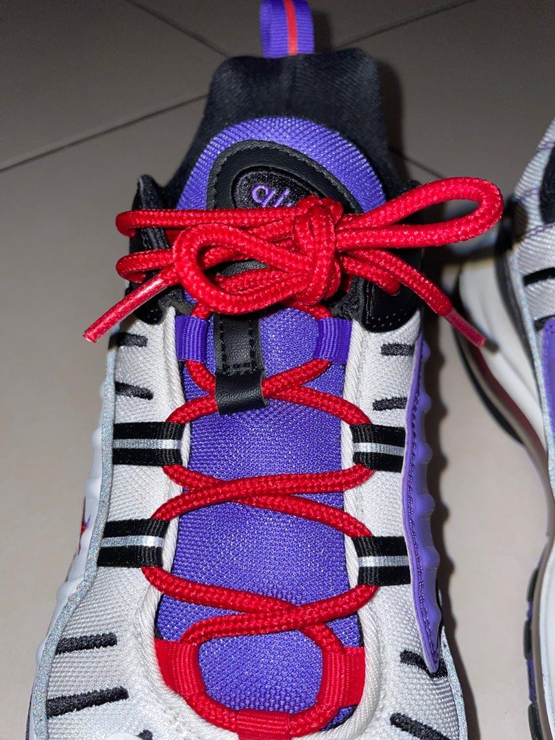 Air max 98 white/psychic purple/university red/black discount