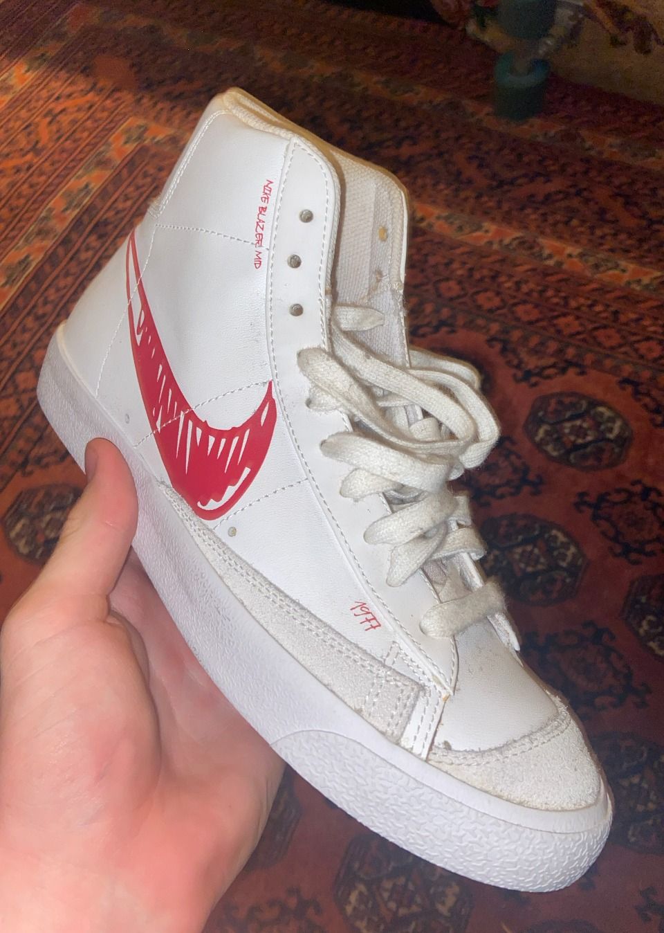 Nike blazer mid vintage 77 red sketch deals