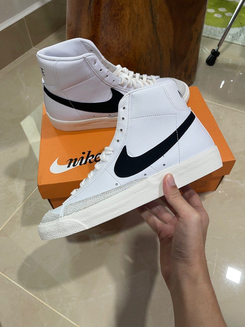 Blazer mid 77 top vintage white black
