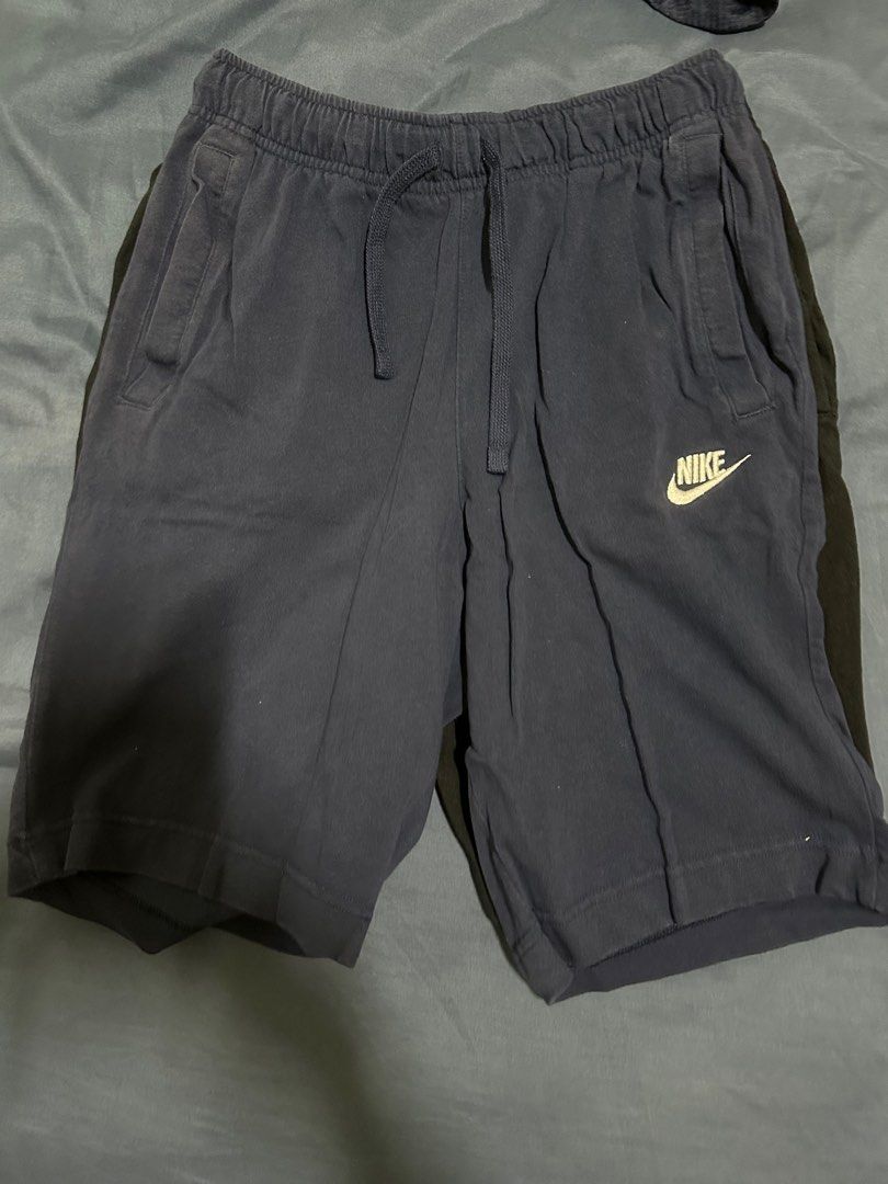 Mens black nike fleece shorts on sale
